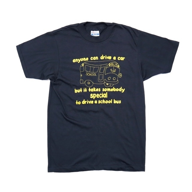 80s ビンテージ ヘインズ USA製 Tシャツ メンズ  黒 キャラクター