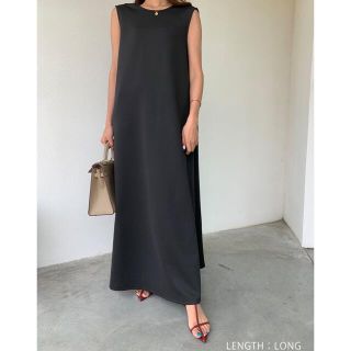 バースデーバッシュ(BIRTHDAY BASH)のbirthdaybash ノースリーブ 2WAY DRESS BLACK(ロングワンピース/マキシワンピース)