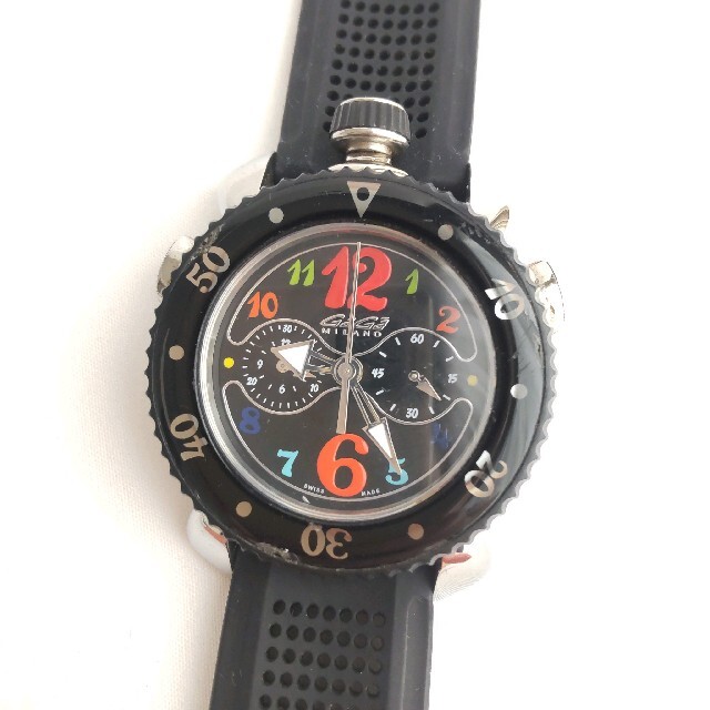 ガガミラノ GaGaMILANO マニュアーレ スポーツ クロノ ラバーベルト