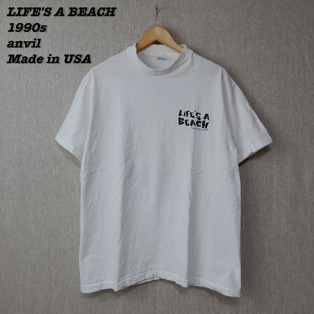 Anvil(アンビル)のLIFE'S A BEACH T-Shirts XL 1980-90s T118 メンズのトップス(Tシャツ/カットソー(半袖/袖なし))の商品写真