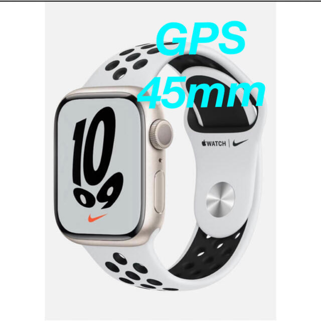 最新発見 Apple GPSモデル45mm series7 Nike Watch Apple Watch 腕時計(デジタル) 