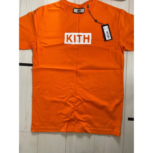 KITH Box Logo Tee XS Orange メンズのトップス(Tシャツ/カットソー(半袖/袖なし))の商品写真