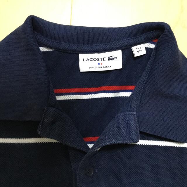 LACOSTE(ラコステ)のラコステ　ボーダー柄　変形ポロシャツ　値下げしました。 メンズのトップス(ポロシャツ)の商品写真