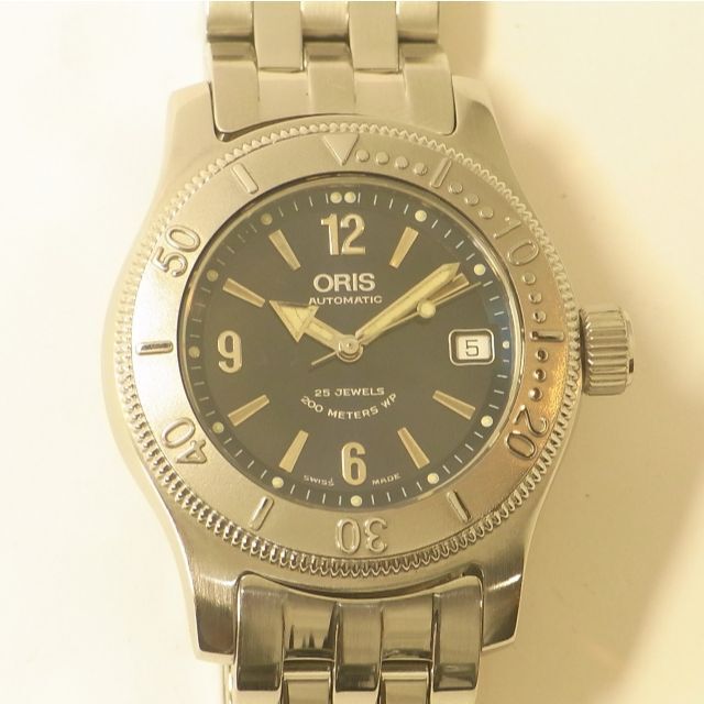 ORIS - 美品 稼働品 オリス ビッククラウン ダイバー 7502 自動巻き 腕時計