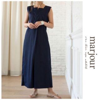 marjour TUCK PANTS DRESS  オールインワン(オールインワン)