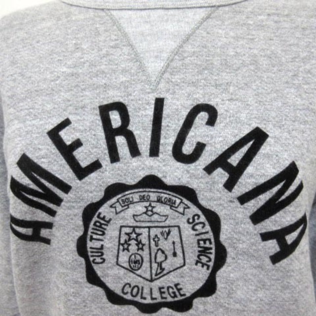 AMERICANA - アメリカーナ AMERICANA トレーナー 裏起毛 長袖 ...