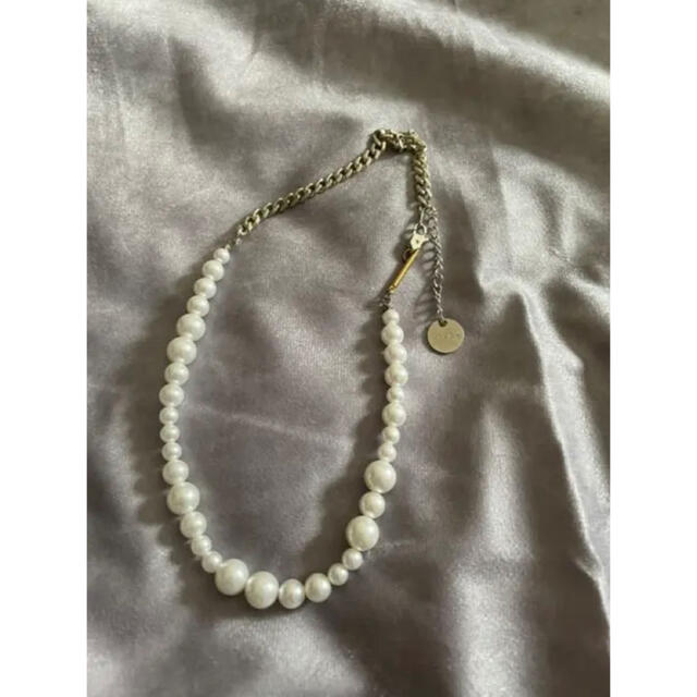 Jieda(ジエダ)の【レア】Jieda SWITCHING PEARL NECKLACE  20aw メンズのアクセサリー(ネックレス)の商品写真