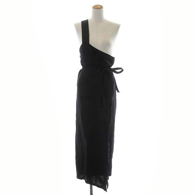 エンフォルド エプロンSKIRT ワンピース ロング ラップ調 リボンベルト