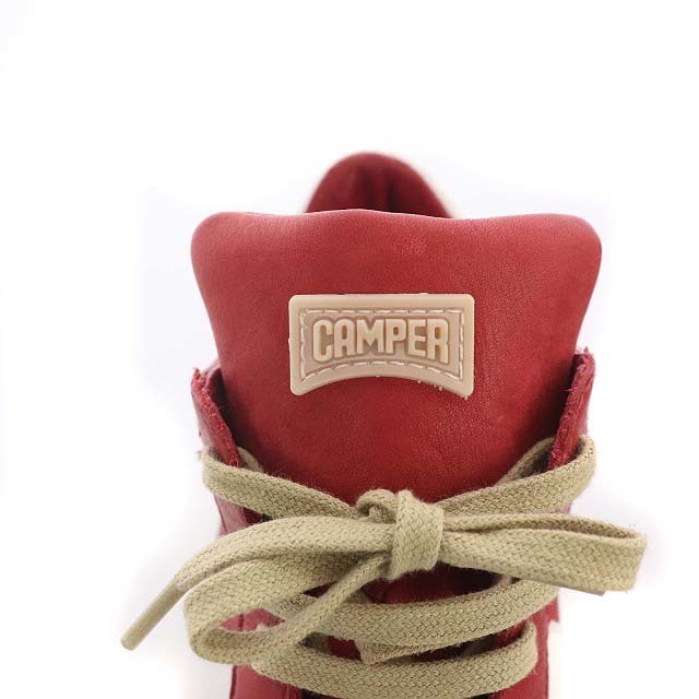 CAMPER カンペール スニーカー ステッチ レザー 36 23.0cm 赤 レッド OSの通販 by ベクトル ラクマ店|カンペールならラクマ CAMPER カンペール レザースニーカー 36 レッド