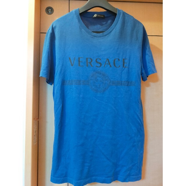 Tシャツ/カットソー(半袖/袖なし)VERSACE　ヴェルサーチ　ブルー　Tシャツ　トップス　メデューサ