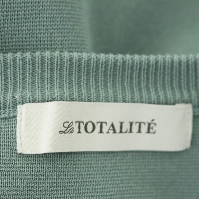 La TOTALITE(ラトータリテ)のラ トータリテ ミラノリブハーフスリーブプルオーバー カットソー 七分袖 緑 レディースのトップス(ニット/セーター)の商品写真