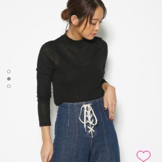 スライ(SLY)のsly SHEER CUT TOPS(Tシャツ(長袖/七分))