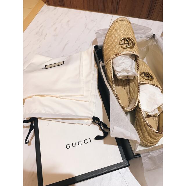 Gucci(グッチ)の★tan様専用★美品GUCCI エスパドリーユ 38 レディースの靴/シューズ(スリッポン/モカシン)の商品写真