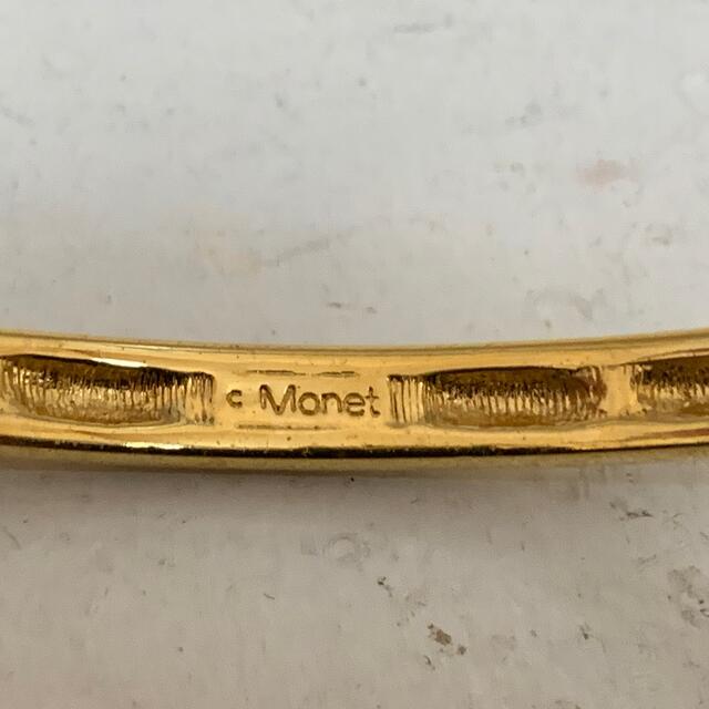 MONET VINTAGE モネ ストーン装飾 ゴールドバングル ブレスレット 値段