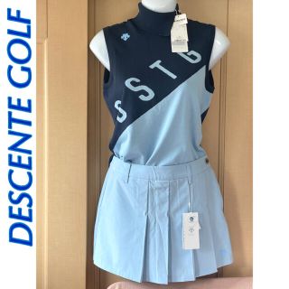 デサント(DESCENTE)のデサント　レディースゴルフウェア　スカート　ショートパンツ　新品　夏　水色(ウエア)