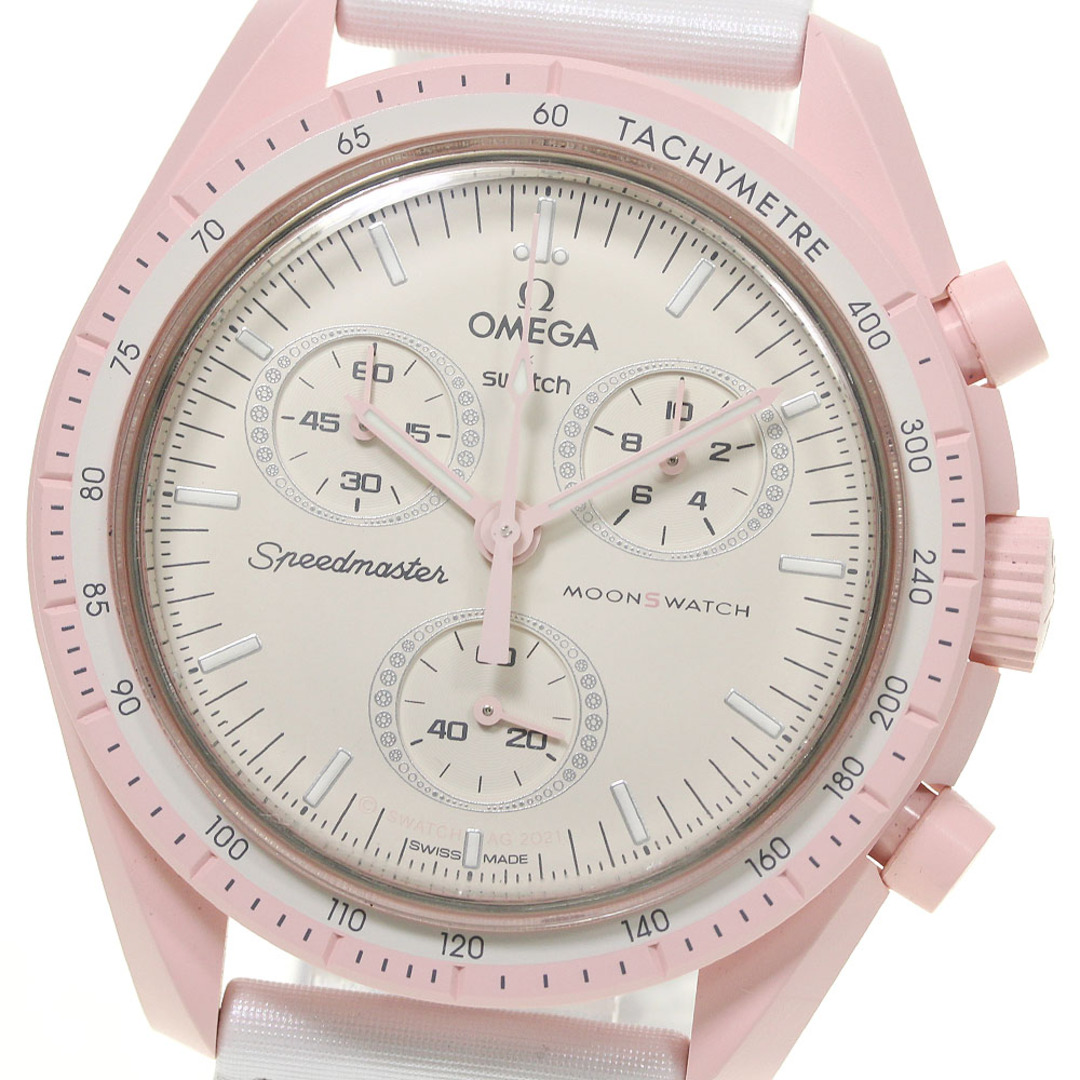 ★箱・保証書付き【Swatch】スウォッチ OMEGA×Swatch MISSION TO VENUS SO33P100 クォーツ メンズ【ev20】