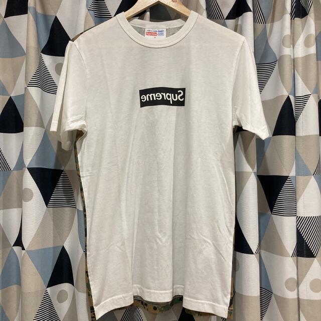 Tシャツ シュプリーム コムデギャルソン コラボシャツ ボックスロゴ 白