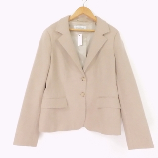 マックスマーラ(Max Mara)のマックスマーラ テーラードジャケット ベージュ系 44 白タグ AU572B3(テーラードジャケット)