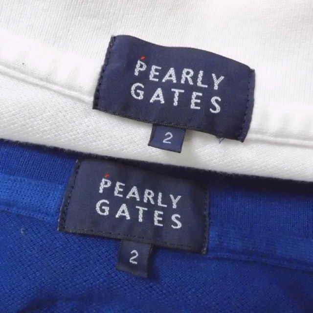 PEARLY GATES(パーリーゲイツ)のパーリーゲイツ ポロシャツ 2点 2 コットン100％ 半袖 AC761A52 レディースのトップス(ポロシャツ)の商品写真