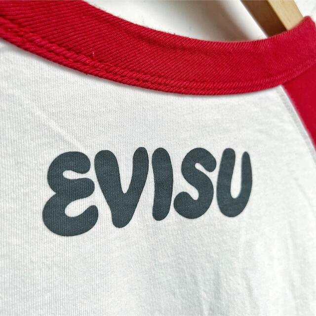 EVISU(エビス)の【送料無料❗️レア刺繍❗️】エヴィス ラグラン ベースボール ロングT L メンズのトップス(Tシャツ/カットソー(七分/長袖))の商品写真