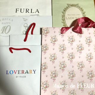 レメルヴェイユーズラデュレ(Les Merveilleuses LADUREE)の★ ショッパー　セット　★(ショップ袋)