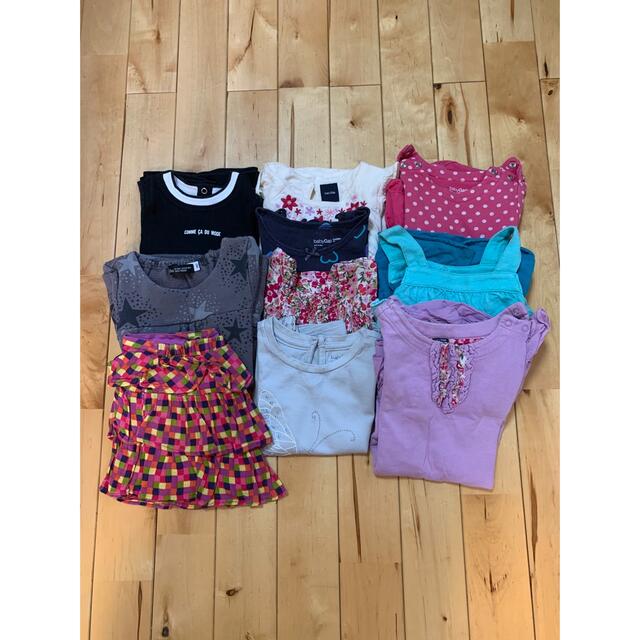 babyGAP(ベビーギャップ)のベビー服 女の子用 まとめ売り size80～95 夏用 キッズ/ベビー/マタニティのキッズ服女の子用(90cm~)(Tシャツ/カットソー)の商品写真