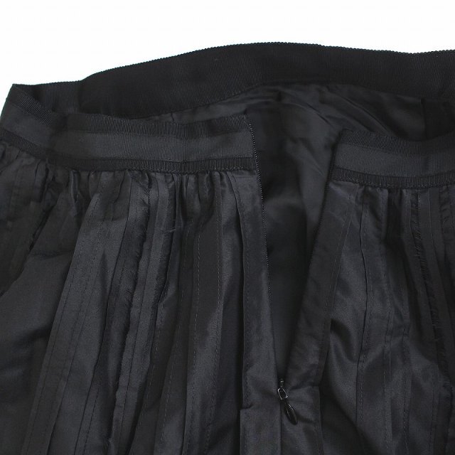フォクシー ファンシークリスタル スカート ひざ丈 40 M 黒 40465