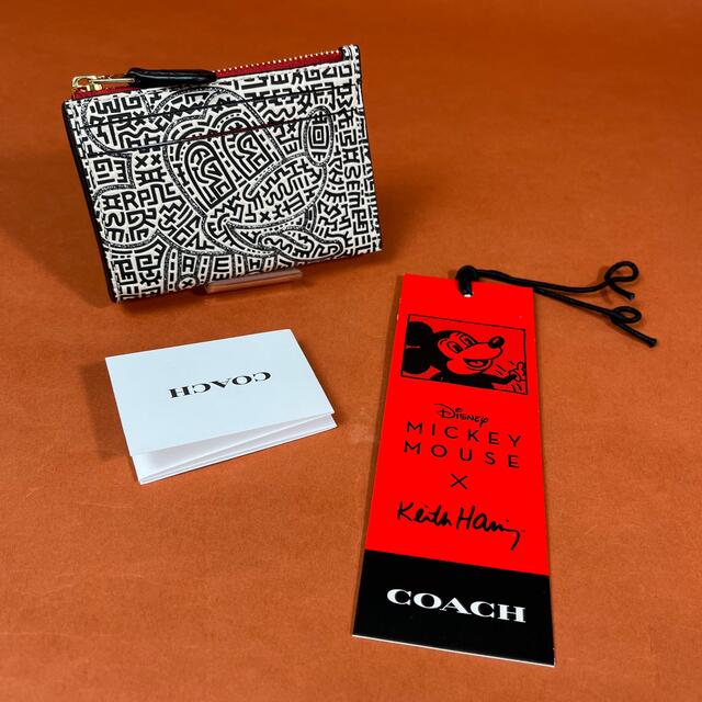 COACH ディズニー キースヘリング ミッキーマウス IDケース C7435レディース