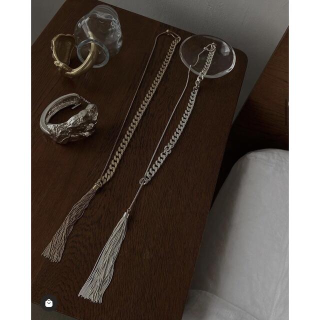 Ameri CHAIN FRINGE NECKLACE シルバー 喜ばれる誕生日プレゼント 5510