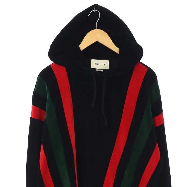 ✨スピード発送✨】GUCCI/グッチ/パーカー/ベロア/ユニセックス/黒