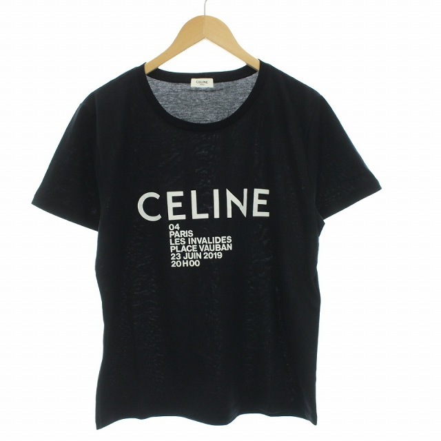 celine - セリーヌ 19SS クラシックロゴ Tシャツ カットソー 半袖 L 黒 ...