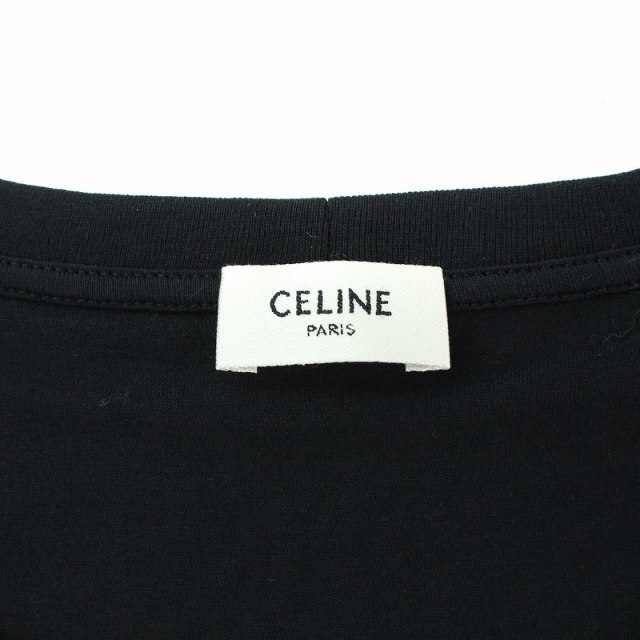 celine(セリーヌ)のセリーヌ 19SS クラシックロゴ Tシャツ カットソー 半袖 L 黒 メンズのトップス(Tシャツ/カットソー(半袖/袖なし))の商品写真