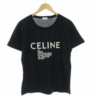 セリーヌ(celine)のセリーヌ 19SS クラシックロゴ Tシャツ カットソー 半袖 L 黒(Tシャツ/カットソー(半袖/袖なし))