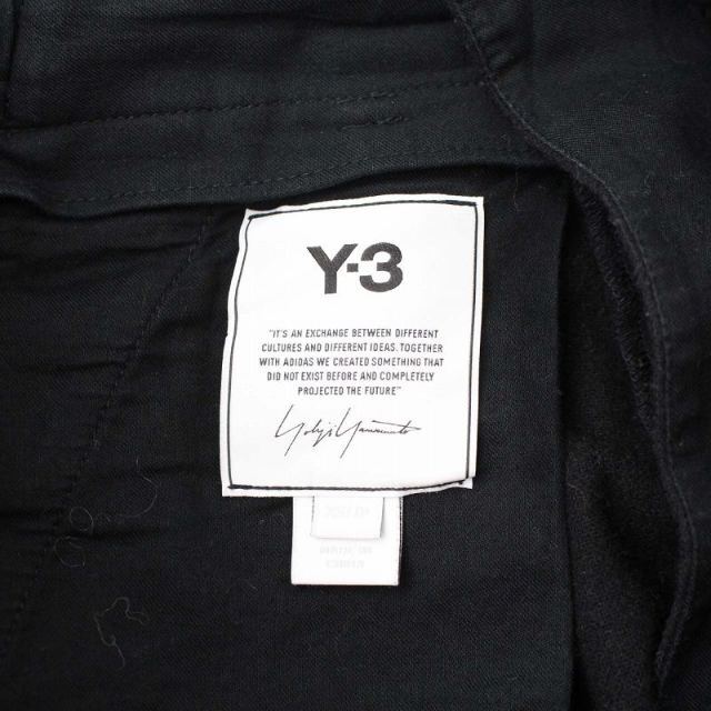 Y-3(ワイスリー)のワイスリー ヨウジヤマモト クラシックウールフランネルカフパンツ XS 黒 メンズのパンツ(スラックス)の商品写真