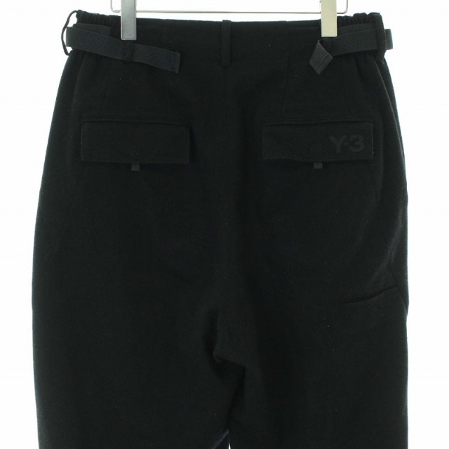 Y-3(ワイスリー)のワイスリー ヨウジヤマモト クラシックウールフランネルカフパンツ XS 黒 メンズのパンツ(スラックス)の商品写真