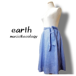 earth music & ecology - earthmusic&ecology スカート チェック柄 フリーサイズ