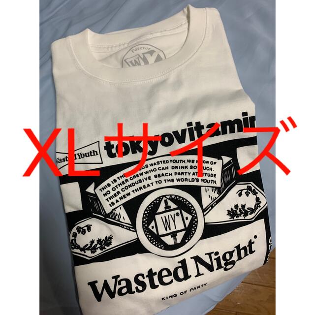 wasted youth × tokyovitamin tee XLサイズトップス