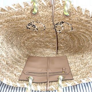 ANYA HINDMARCH - ANYA HINDMARCH EYES かごバッグ トート ラフィア