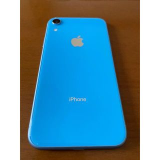 アップル(Apple)のiPhone xr BLUE 128GB Simフリー(スマートフォン本体)