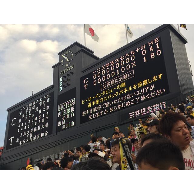 阪神タイガース(ハンシンタイガース)の甲子園7月16日阪神vs中日 ライトスタンドペアチケット チケットのスポーツ(野球)の商品写真