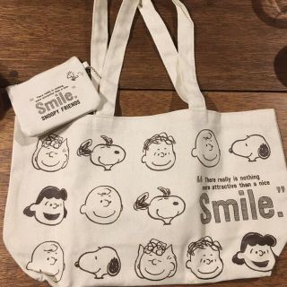 ピーナッツ(PEANUTS)のスヌーピー ★トートバッグ★ミニポーチ★インレッド(トートバッグ)