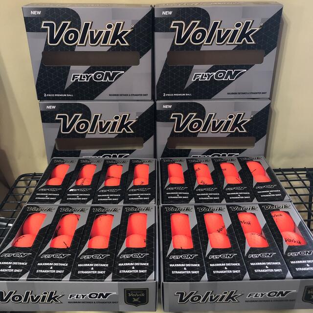 volvik FLYONフライオン　ゴルフボール　オレンジ　4ダース48球