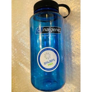 ナルゲン(Nalgene)の【新品未使用】ナルゲン　ワイドマウスボトル　1ℓ　ブルー(登山用品)