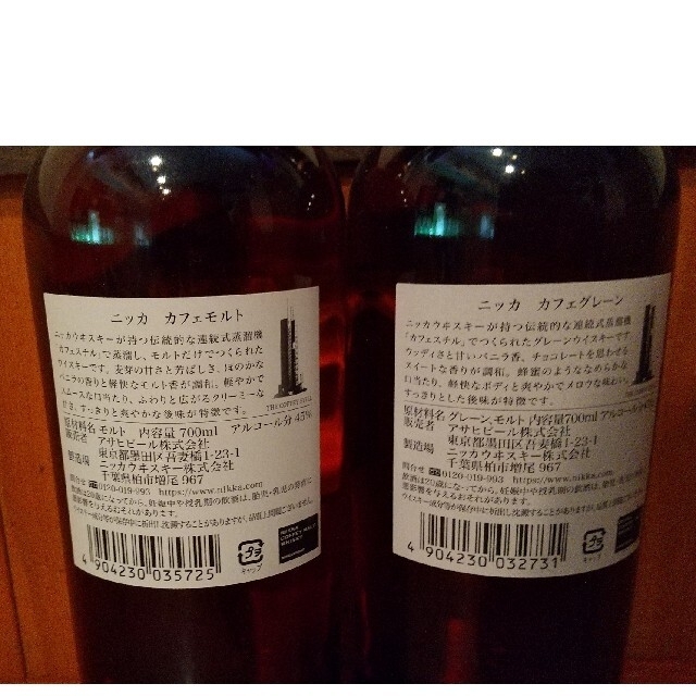 ニッカウヰスキー カフェモルト カフェグレーン セット 化粧箱入り 45