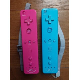 ウィー(Wii)のwii リモコン プラス ブルー ピンク(その他)