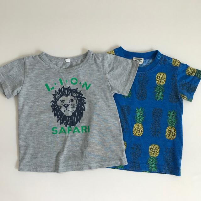 子ども服　半袖Tシャツ 90 95cm男の子　2枚セット　まとめ売り キッズ/ベビー/マタニティのキッズ服男の子用(90cm~)(Tシャツ/カットソー)の商品写真