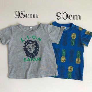 子ども服　半袖Tシャツ 90 95cm男の子　2枚セット　まとめ売り(Tシャツ/カットソー)