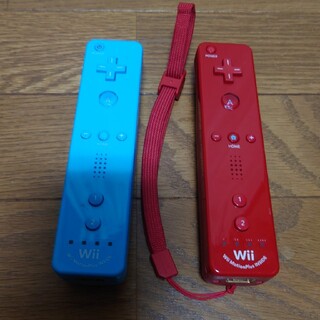 ウィー(Wii)のwii リモコン プラス ブルー 赤 マリオカラー(その他)