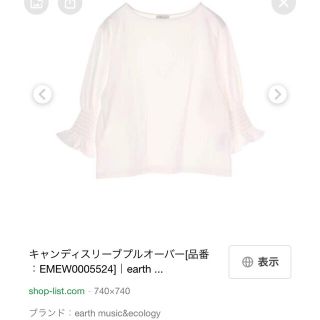 アースミュージックアンドエコロジー(earth music & ecology)のトップス(Tシャツ(長袖/七分))