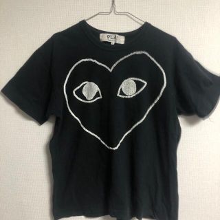 コムデギャルソン(COMME des GARCONS)の【人気ブランド】プレイコムデギャルソン  半袖Tシャツ　ブラック(Tシャツ/カットソー(半袖/袖なし))